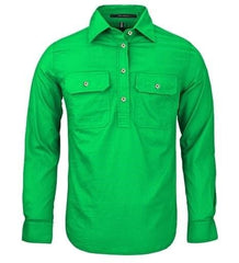 Pilbara Women's Emerald Closed Front Long Sleeve Shirt