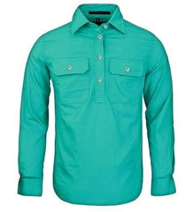 Pilbara Women's Jade Closed Front Long Sleeve Shirt