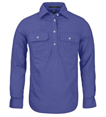 Pilbara Women's Lavender Closed Front Long Sleeve Shirt