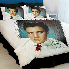Elvis Presley Bed Quilt Cover Set: Single